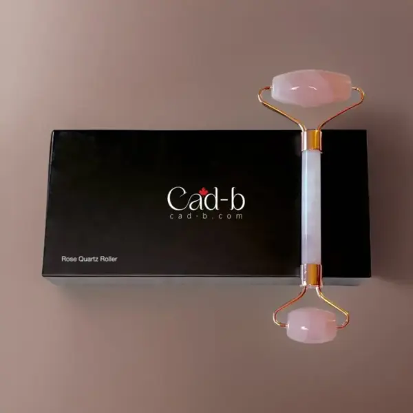 Facial Roller - Rose Quartz Roller | Cruelty Free, Organic, Paraben Free, Vegan