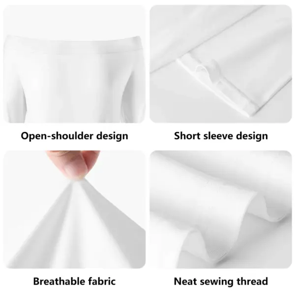 Womens Off The Shoulder Office Lady Dress - Image 7