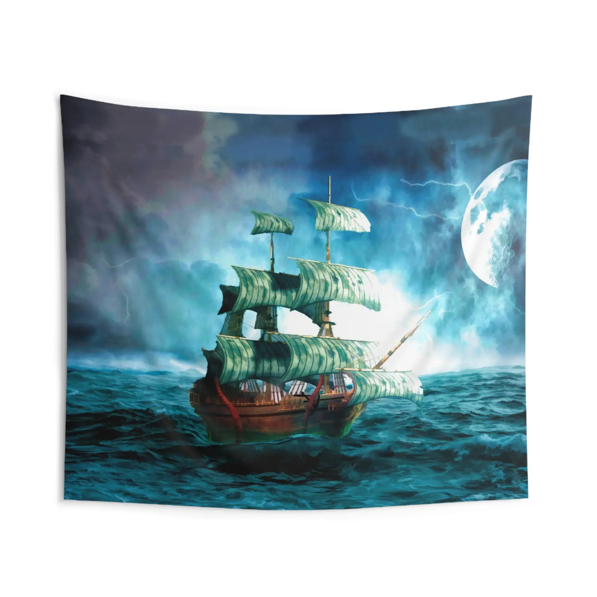 storm ship Tapestry - Image 2