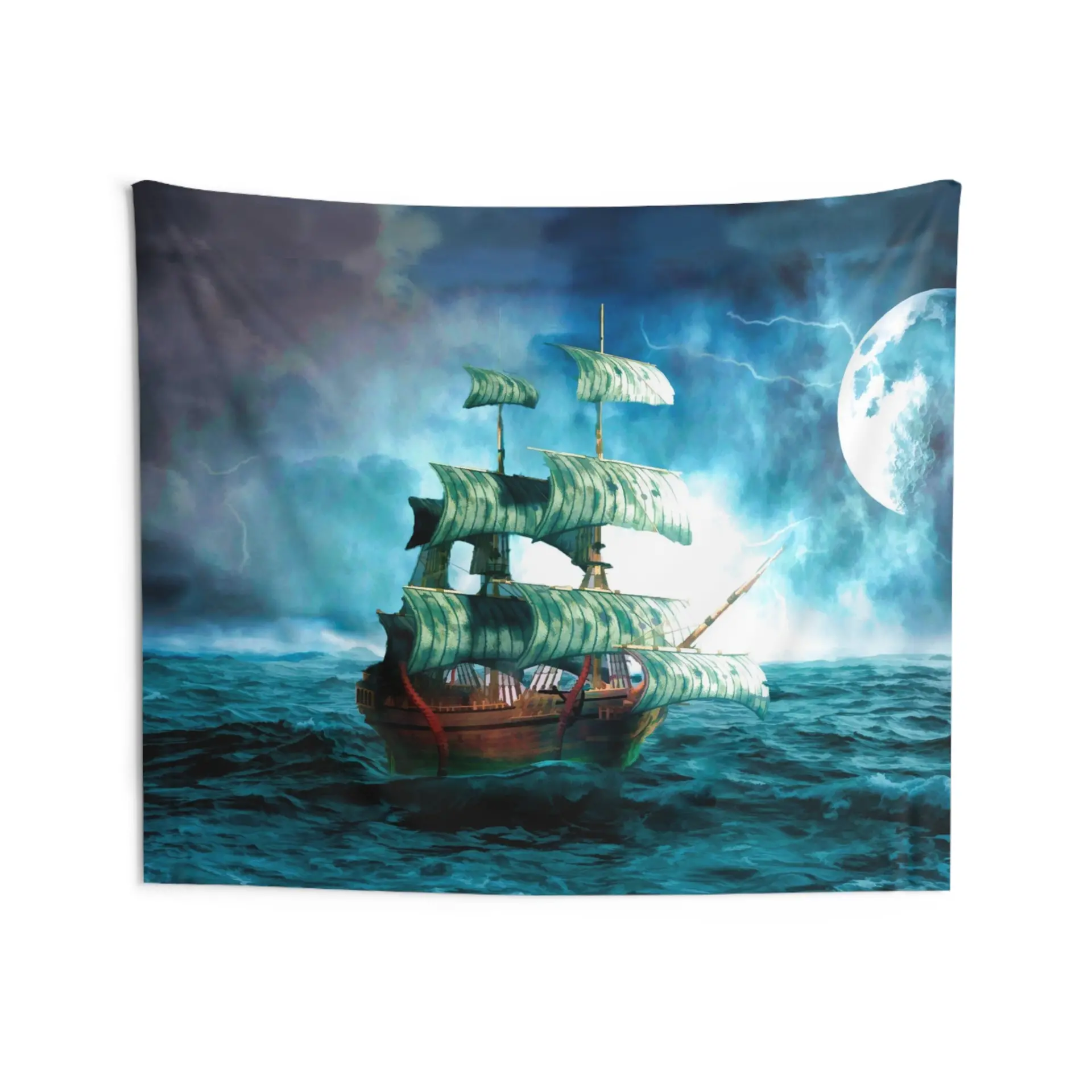 storm ship Tapestry - Image 4