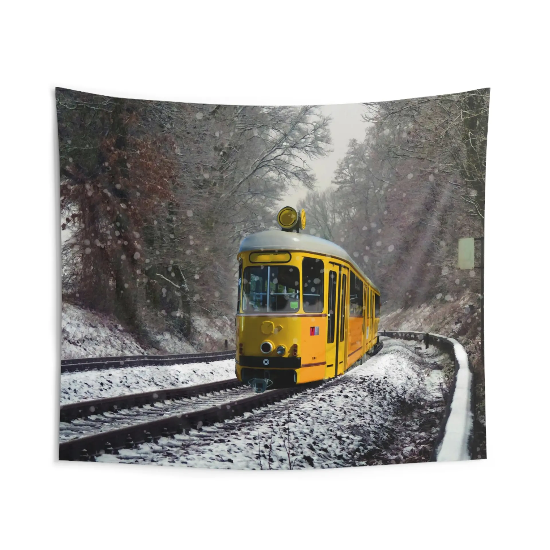 Yellow Tram Tapestry - Image 2