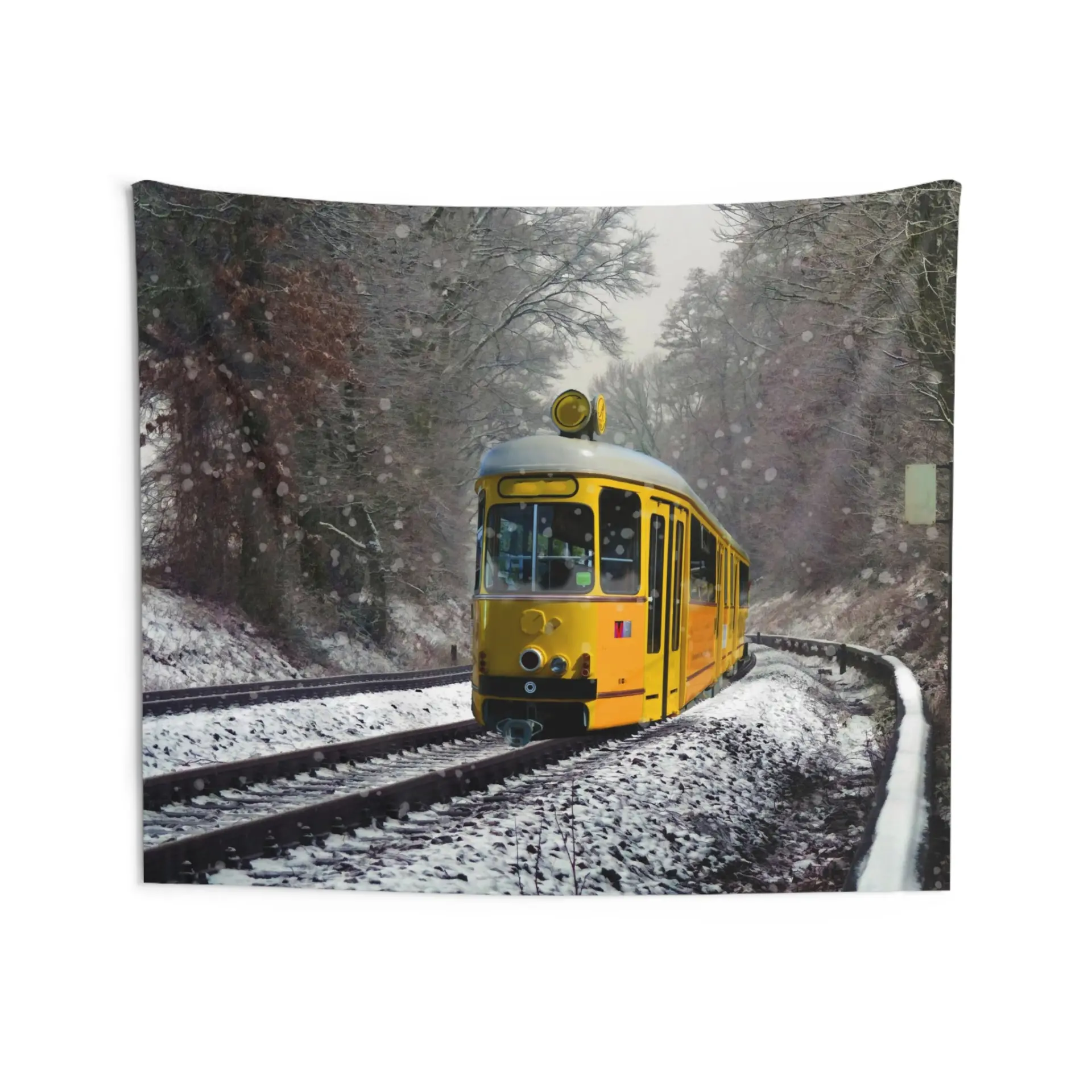 Yellow Tram Tapestry - Image 4