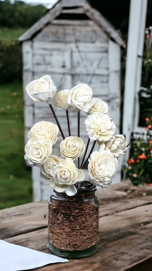 Assorted Mini Sola Wood Flower, 9 Rattan Wood Reed Diffuser Replacement Sticks, 12 pk - Image 3