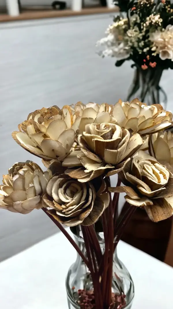 Assorted Mini Sola Wood Flower, 9 Rattan Wood Reed Diffuser Replacement Sticks, 12 pk - Image 7