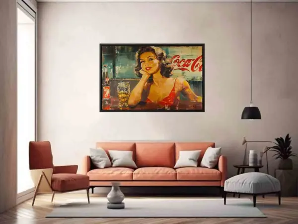 Coca Cola Framed Print-2 - Image 5