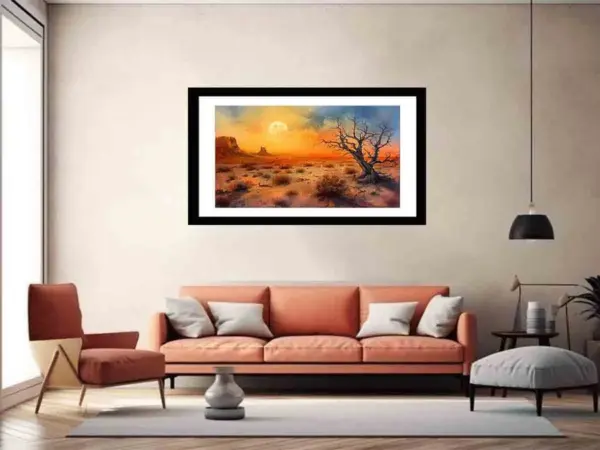 Desert Sun Art Framed Print - Image 5