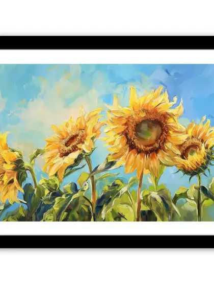 Summer Sunflowers Framed Print
