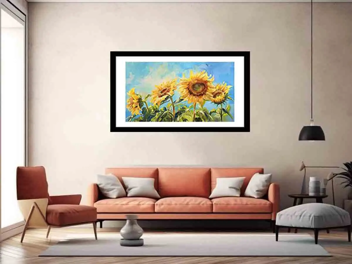 Summer Sunflowers Framed Print - Image 5