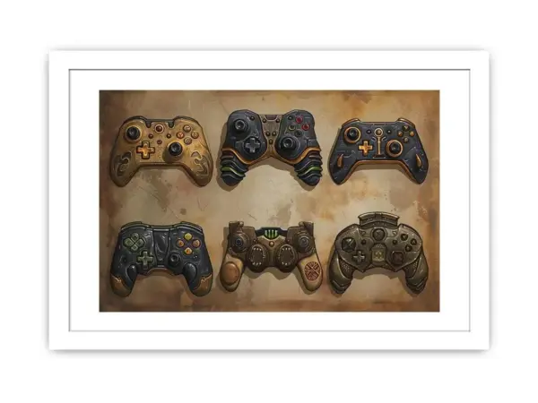 Video Game Controller Framed Print - Image 2