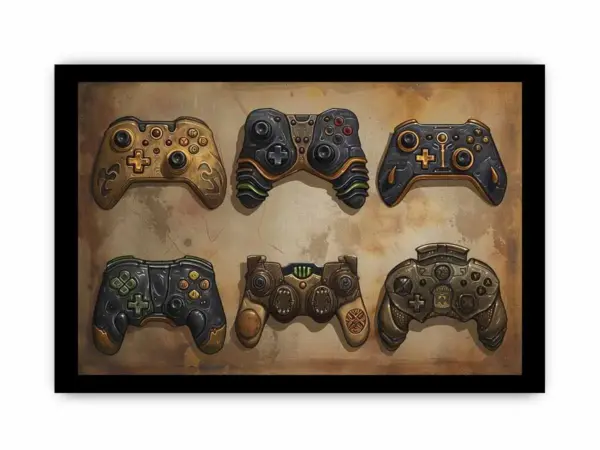 Video Game Controller Framed Print - Image 3