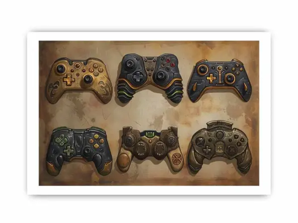 Video Game Controller Framed Print - Image 4