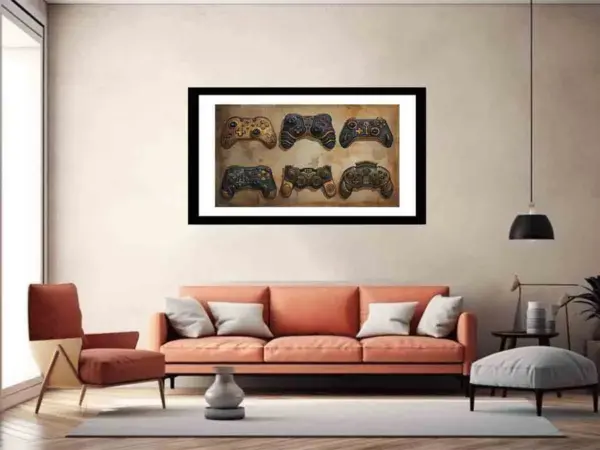 Video Game Controller Framed Print - Image 5