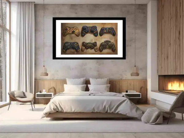 Video Game Controller Framed Print - Image 6