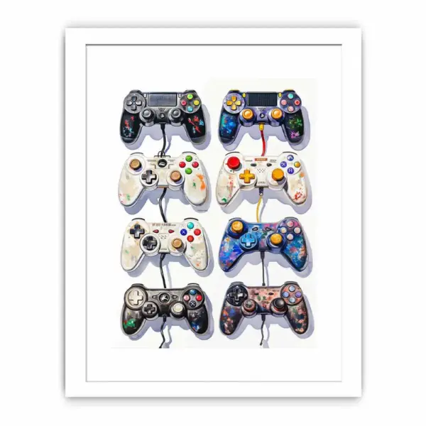Video Game Controller Evolution Print - Image 2