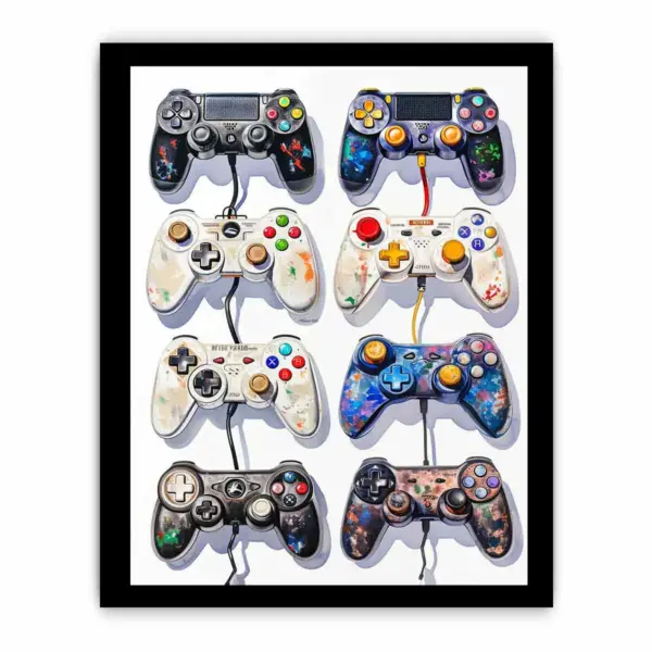 Video Game Controller Evolution Print - Image 3