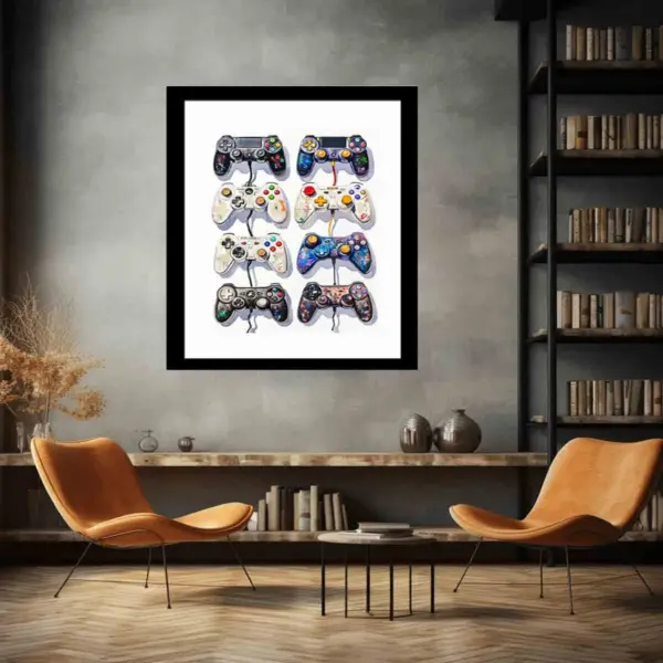 Video Game Controller Evolution Print - Image 5