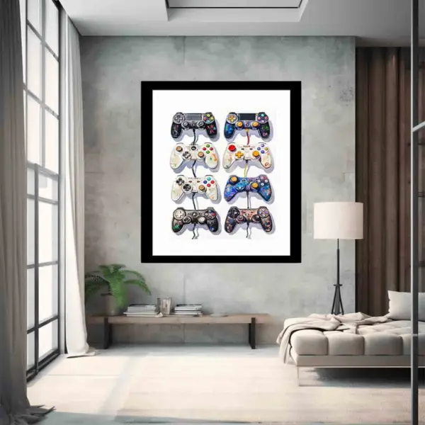 Video Game Controller Evolution Print - Image 6