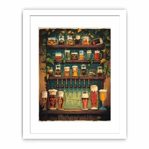 Vintage Beer Framed Print - Image 2
