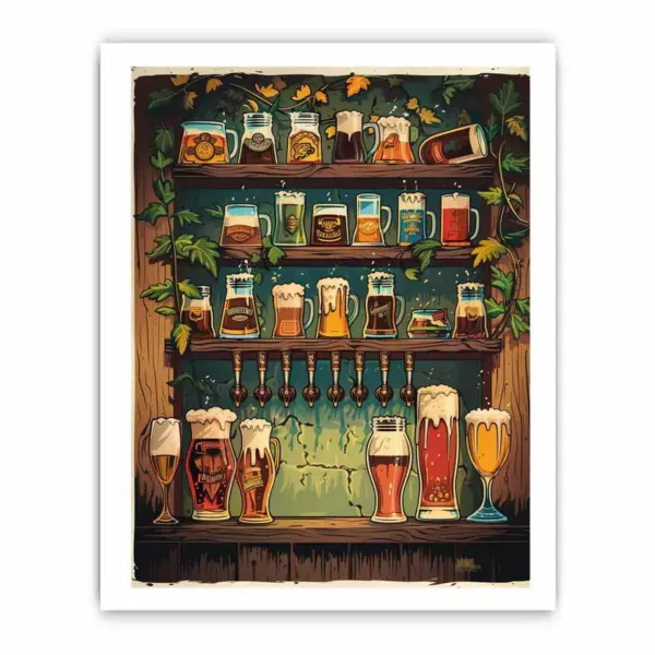 Vintage Beer Framed Print - Image 4