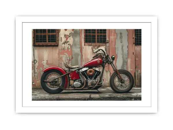 Vintage Bike Framed Print - Image 2