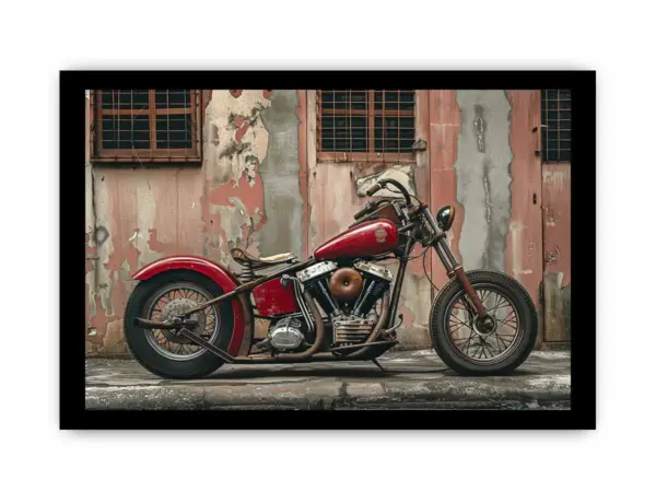 Vintage Bike Framed Print - Image 3