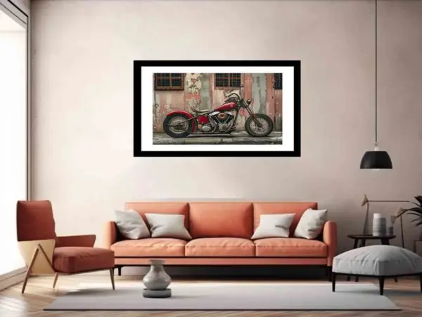 Vintage Bike Framed Print - Image 5