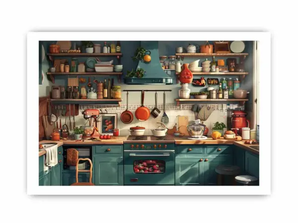 Kitchen Framed Framed Print - Image 4