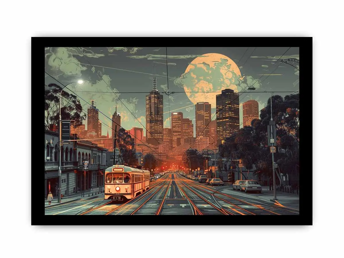 Melbourne Framed Print - Image 3