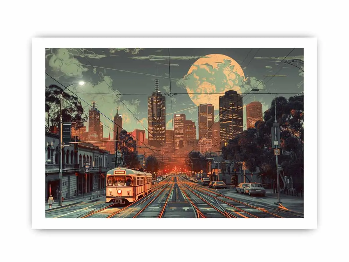 Melbourne Framed Print - Image 5