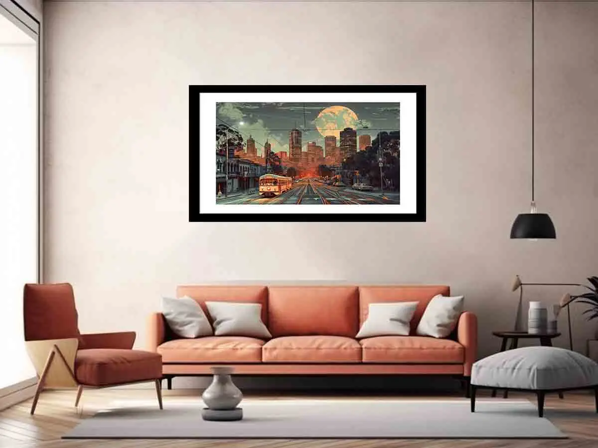 Melbourne Framed Print - Image 4