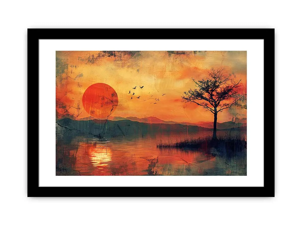 Sunset Framed Print