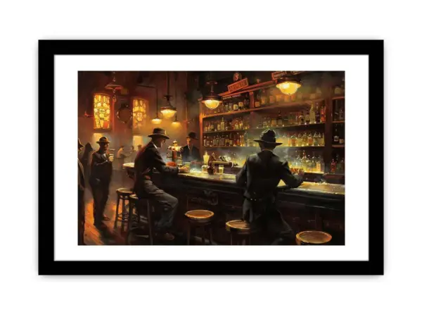 Vintage Bar Framed Print Framed Print