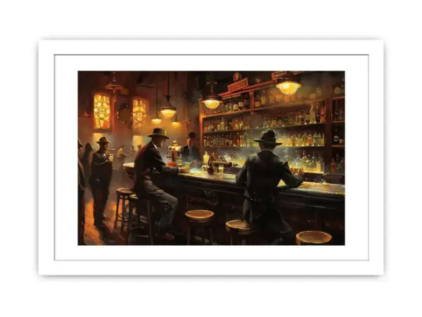 Vintage Bar Framed Print Framed Print - Image 2
