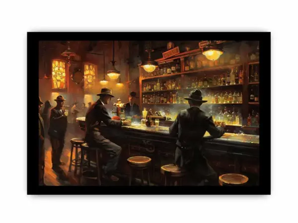 Vintage Bar Framed Print Framed Print - Image 3