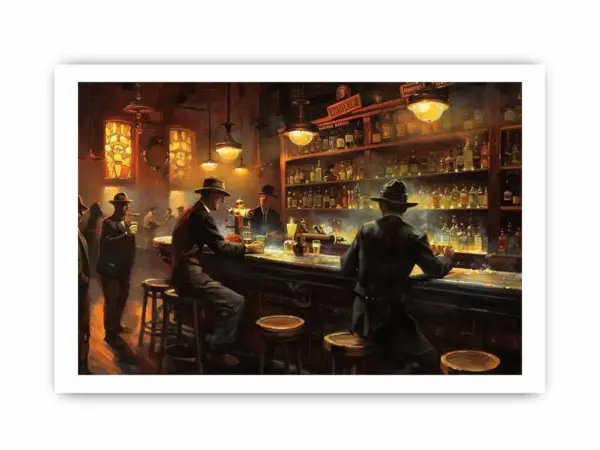 Vintage Bar Framed Print Framed Print - Image 5