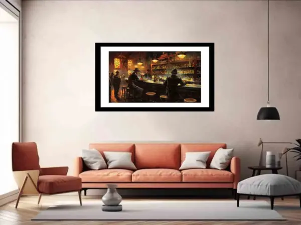 Vintage Bar Framed Print Framed Print - Image 4