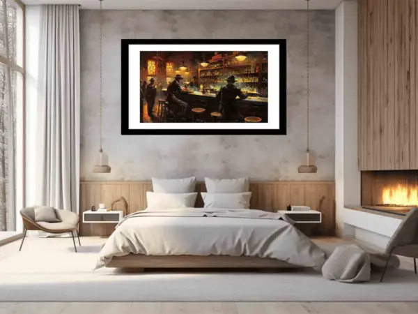 Vintage Bar Framed Print Framed Print - Image 6