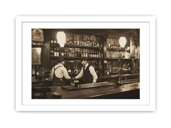 Vintage Bar Framed Print - Image 2