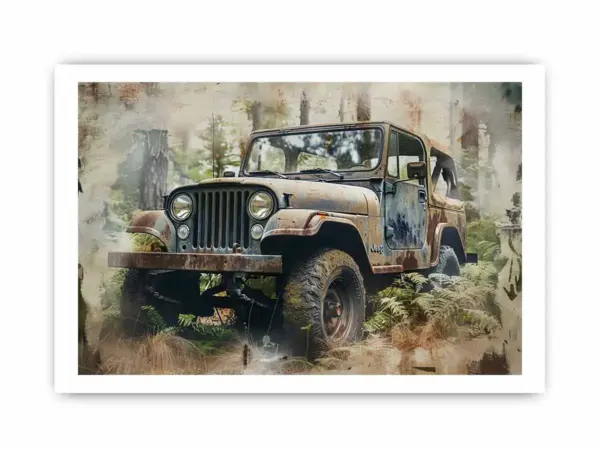 Jeep Framed Print Framed Print - Image 4