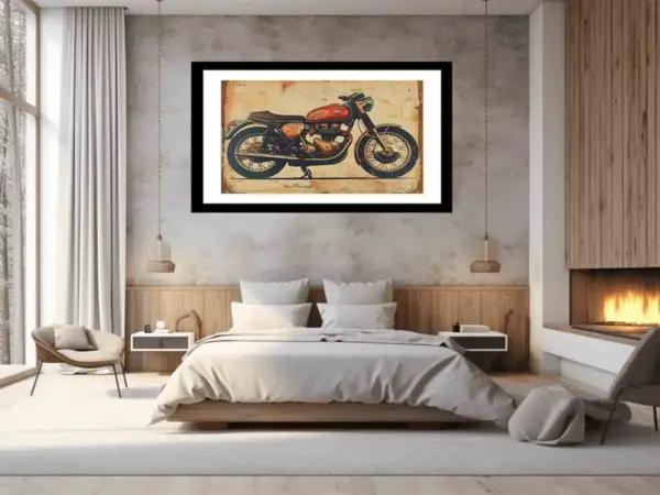 Vintage Motorcyle Framed Print - Image 6