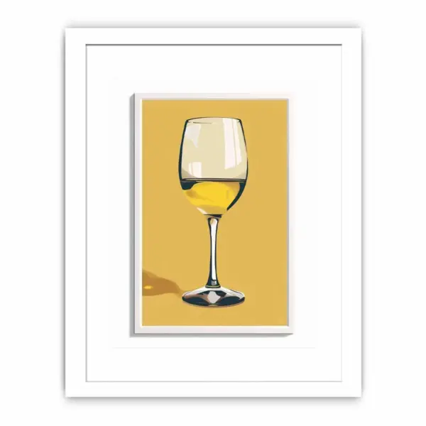 White Wine Framed Print - Image 2