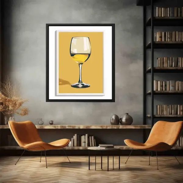 White Wine Framed Print - Image 5