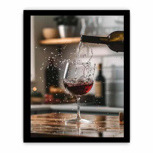 Red Wine Framed Print - Image 3
