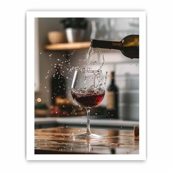 Red Wine Framed Print - Image 5