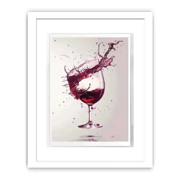 Red wine Splash Framed Print - Image 2
