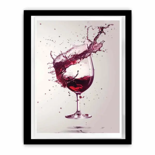 Red wine Splash Framed Print - Image 3