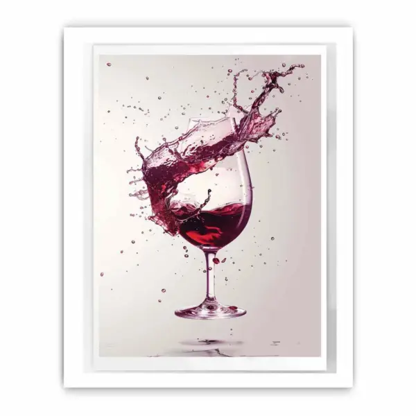 Red wine Splash Framed Print - Image 5