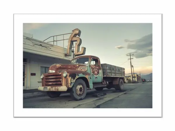 Vinatge Truck Framed Print Art - Image 4