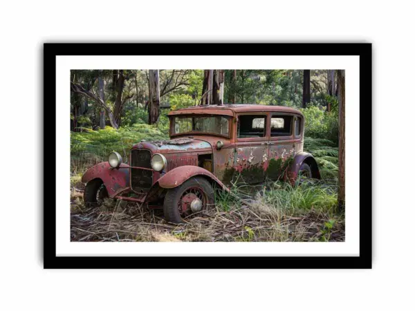 Vinatge Car Framed Print