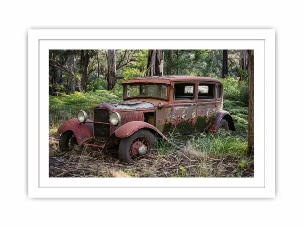 Vinatge Car Framed Print - Image 2